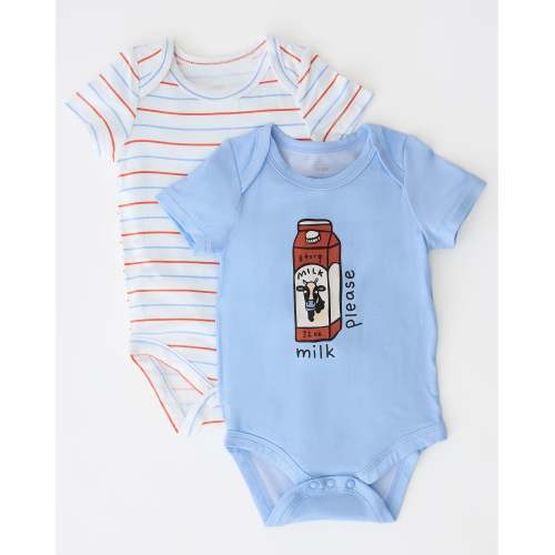 Baby Onesie Two-Pack | Milk Please - Kindred Bravely