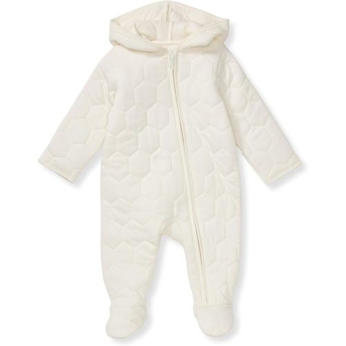 Burt's Bee Baby Infant Boys' 100% Organic Cotton Long Sleeve Hooded Bunting One Piece Jumpsuit