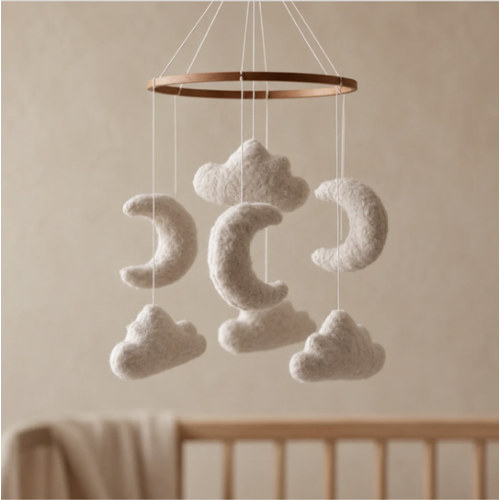 Marshmallow Sky - Baby Mobile