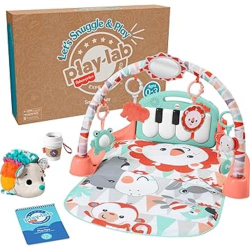 Fisher-Price Newborn Baby Kit Let’s Snuggle & Play Set, Developmental Toys with Activity Guide for Infants Ages 0+ Months