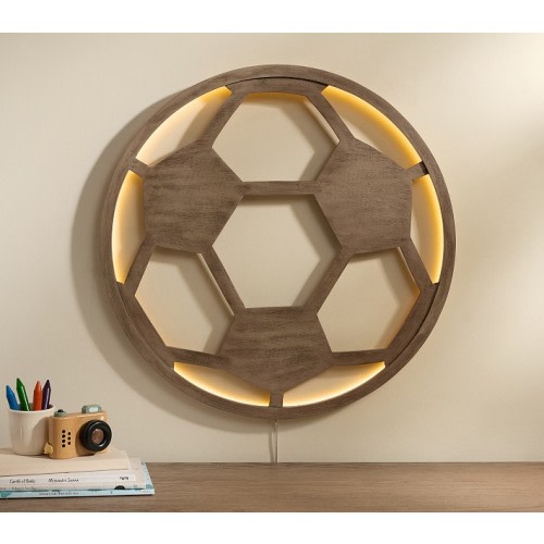 Backlit LED Soccer Ball Decor (24")