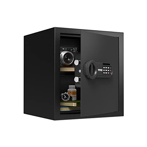 RPNB Deluxe Safe and Lock Box,Digital Keypad Safe Box,Steel Alloy Small Safes, Keypad Lock,Perfect for Home Office Hotel Business Jewelry Cash Use Storage,1.2 Cubic Feet