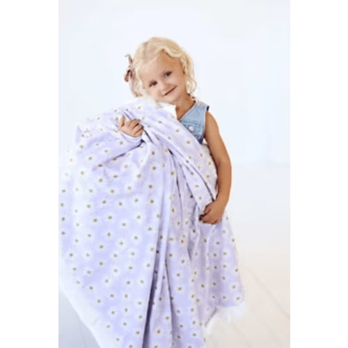 Lavender Daisy Blanket