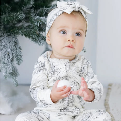 O Little Town of Bethlehem Footless Onesie PJ Cotton | Holy Pals