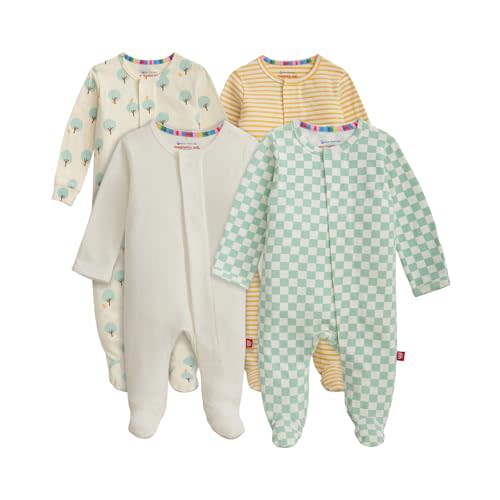 Magnetic Me Cloudstretch 4-Pack Bundle | Magnetic Baby Footie Pajamas