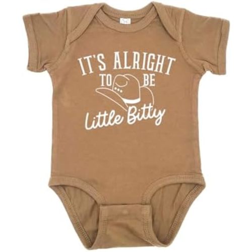 It's Alright To Be Little Bitty Western Infant Bodysuit