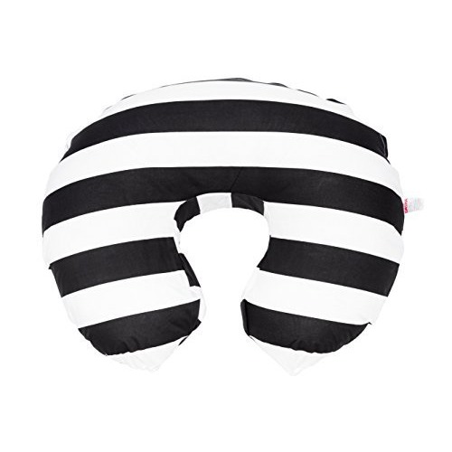 Danha Nursing Pillow Slipcover (black & white stripe)