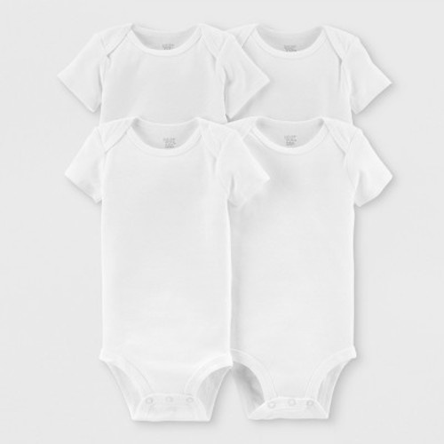 Carter's Just One You® Baby 4pk Gallery Short Sleeve Bodysuit - White, Size: 9M