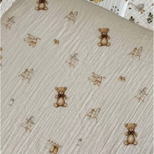 Muslin Sheets for Newton Cribs - Organic Cotton Fitted for Bedside Sleeper, Mini, Travel, Deluxe