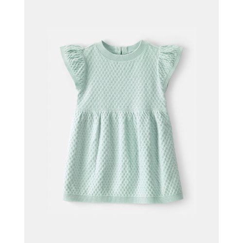 Baby Girl Sweater Dress - Green