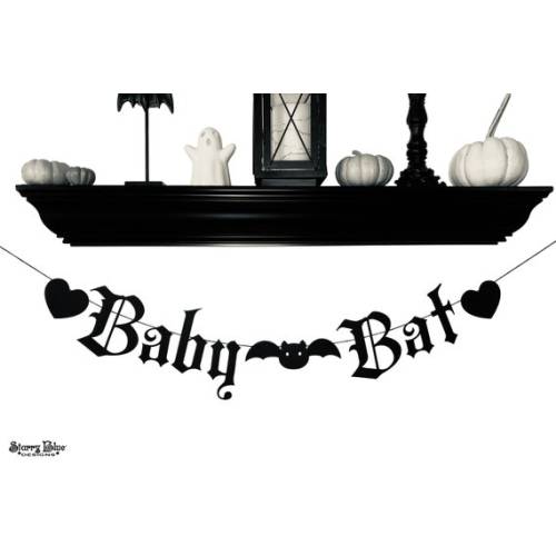 Baby Bat Garland Baby Goth Decor Emo Baby Starry Blue - Etsy