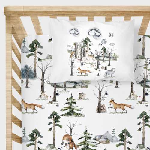 Woodland Cot Bed Fitted Sheet (140x70cm)