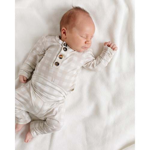Bamboo 2 Piece Set - Sandstone Gingham – Pine Kids Co