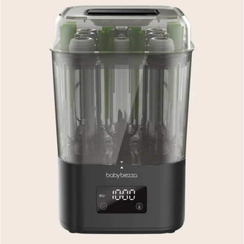 Baby Brezza - SuperQuick Baby Bottle Sterilizer and Dryer - Black