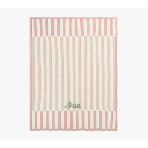 Modern Baby Striped Soft Knit Baby Blanket