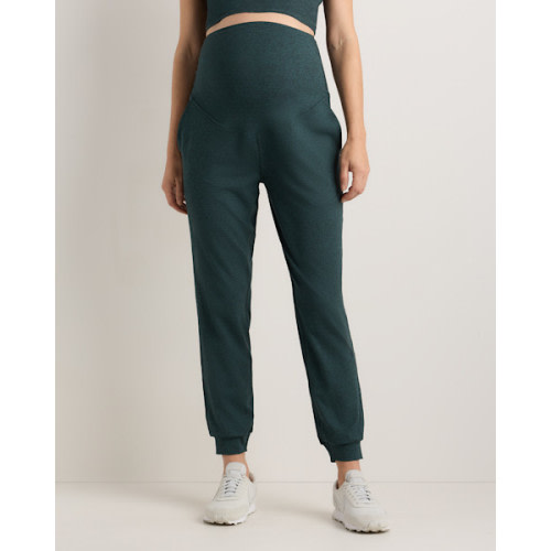 Ultra-Soft Maternity Joggers - Maternity in Heather Green