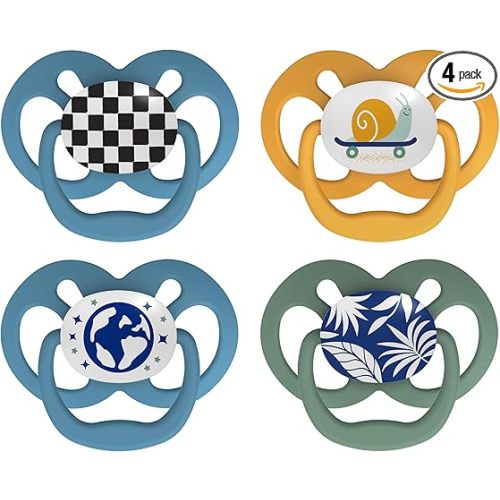 Dr. Brown's Advantage Pacifiers, Stage 2, Blue, 4-PK, Blue