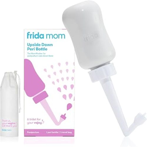 Frida Mom Upside Down Peri Bottle for Postpartum Care, Portable Bidet
