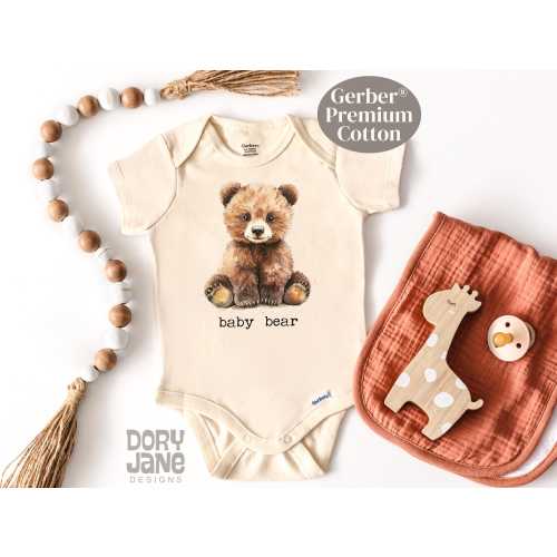 Baby Bear ONESIES® Brand Bodysuit Cute Bear Baby Bodysuit Little Bear Baby Outfit Baby Shower Gift Bear Baby Gift for Animal Lovers
