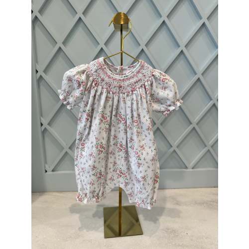 Floral French Girl Bubble – Posh Tots Children's Boutique
