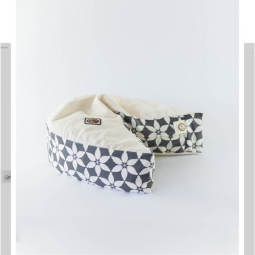 organic nesting pillow in aspen