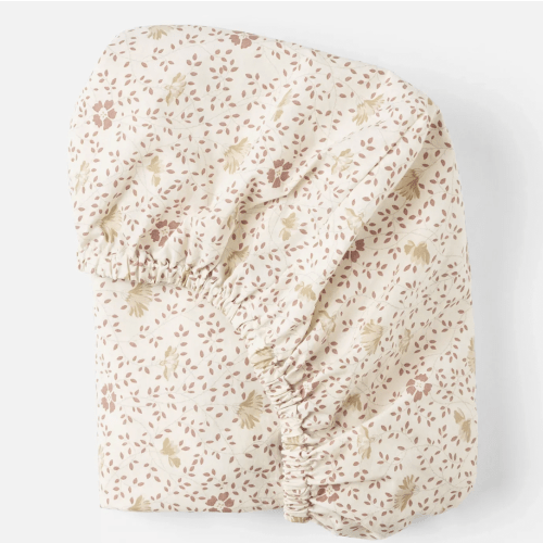 Organic Crinkled Percale Crib Fitted Sheet