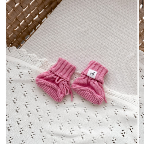 Knitted Booties - Blossom