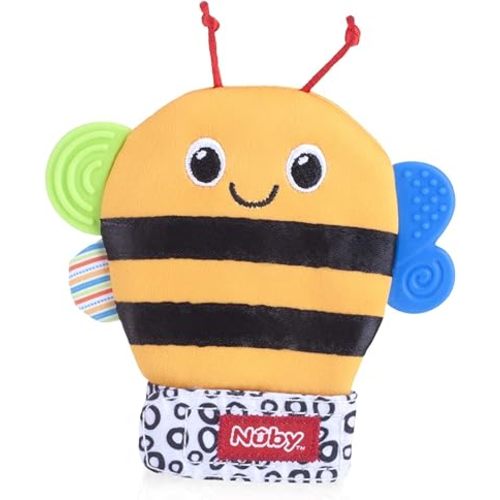 Nuby Happy Handimals Teething Mitten- Bee
