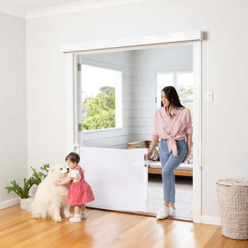 Easy Fit Retractable Baby Gate | 71" W x 33" H