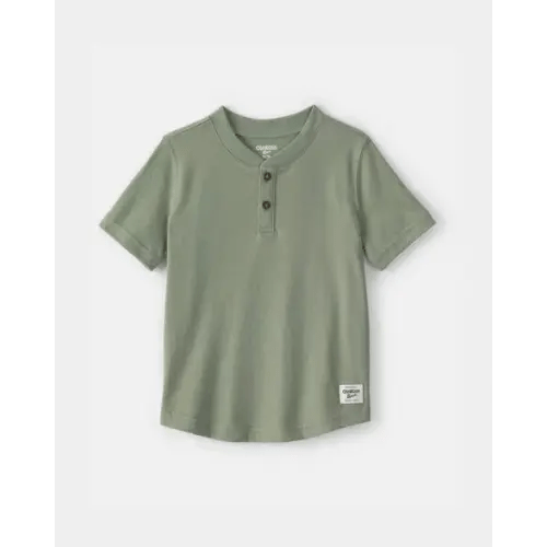 Toddler Boy Short-Sleeve Henley T-Shirt - Olive - OshKosh B'gosh | Carter's