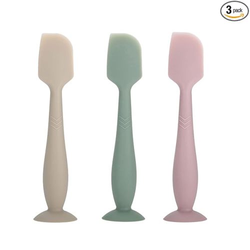 Diaper Cream Spatula Butt Spatula Baby Diaper Spatula, Soft Silicone Butt Paste Spatula Diaper Rash Cream Applicator Diaper Cream Brush with Suction Cup Base