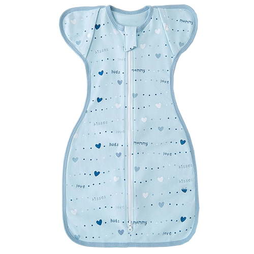 ATAIKU Newborn Swaddle Sleep Sack 0-6 Months Arms Up Transition Swaddles for Unisex Baby with Arms In/Out 2-Way Zipper 100% Cotton 0.5 Tog