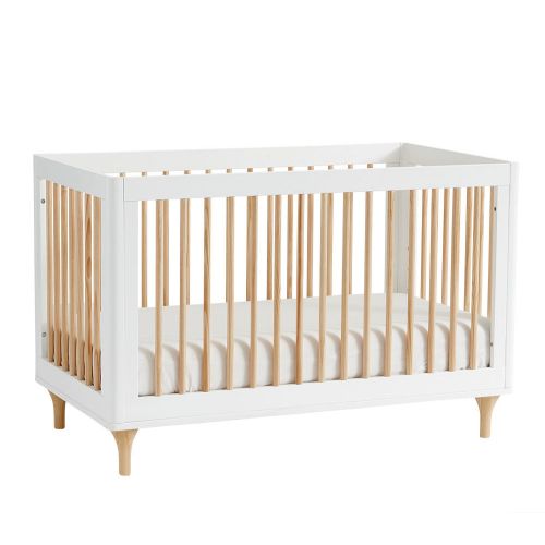 Babyletto Lolly Convertible Crib, Forest Green/Washed Natural