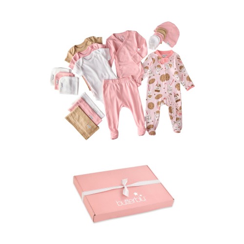 Sweet Beginnings 19-Piece Baby Gift Set, 3-6M