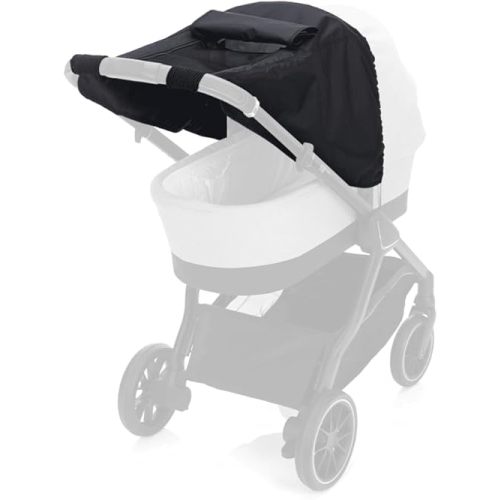 Stroller Sun Cover Anti-UV 50+ Universal Fit Baby Strollers Shad for Sun Protection with Viewing Window Waterproof Sunshade(Dark Grey)