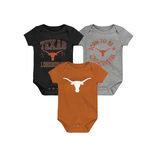 Texas Longhorns Baby Burnt Orange Born to Be 3pk One Piece