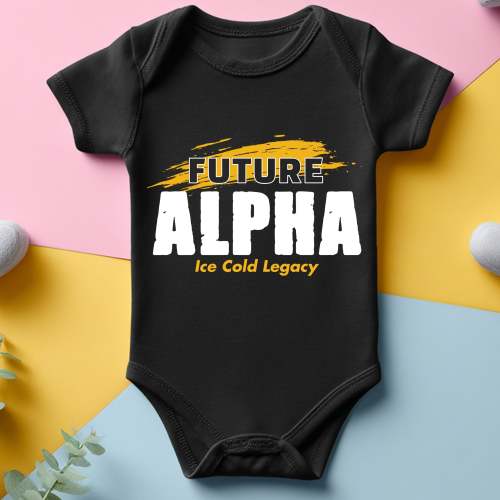 Letters Of Legacy Future Alpha NextGen (Onesie) - Alpha Phi Alpha - 12 Months / Yellow Gold