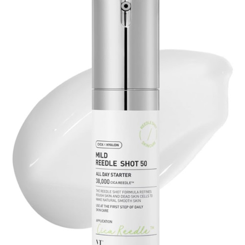 VT COSMETICS CICA Reedle Shot 50, Spicule Microneedling Serum for Pore Care & Exfoliation, Exosome, Centella Asiatica for Glass Skin, Smooth Texture, Korean Liquid Skin Booster (1.69 Fl Oz / 50ml)