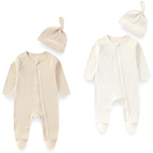 Long Sleeve Baby Footies With Accessories Cotton Unisex Infant Romper New born Clothes For Boys Girls 0–12 Months