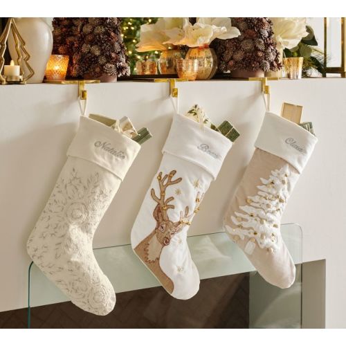 Embellished Velvet Stockings