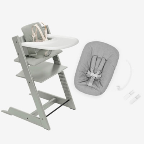 Tripp Trapp® High Chair² with cushion, tray & newborn set