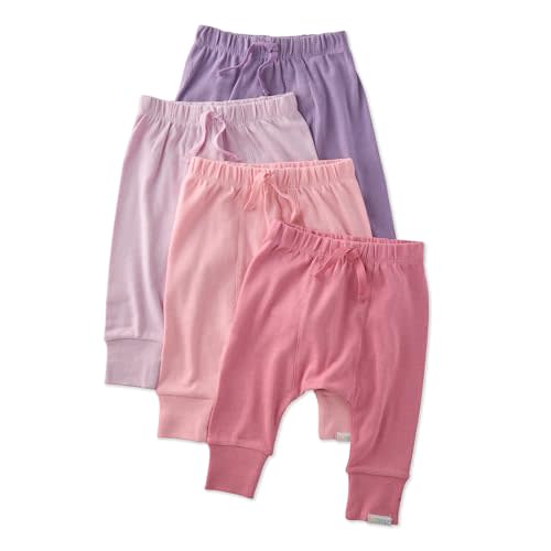 Butterblu Baby Jordan 4-Pack Jogger Pants 100% Organic Cotton Bottoms for Boys & Girls