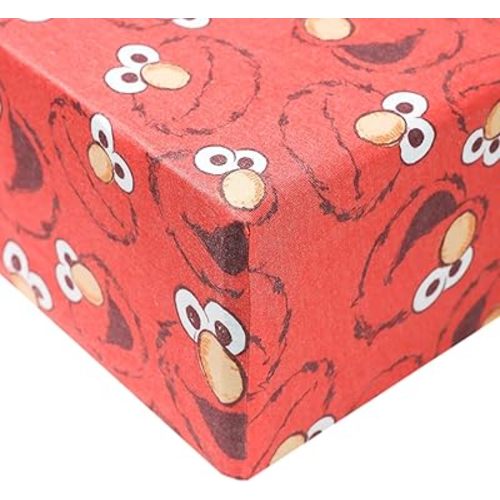 Premium Knit Baby Crib Sheets for Boys and Girls by Copper Pearl: Breathable and Soft, Fitted Crib Sheets for Standard Baby Mattresses, Crib Sheet for Baby Registry or Shower Gift, Elmo