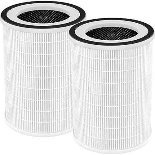 2 Pack H13 True HEPA Replacement Filters for Afloia KILO, KILOPLUS, KILOPRO, MIRO, MIRO PRO and MORENTO MR-Kilo, Kalo Air Purifier, 3-Stage High Efficiency Filtration System