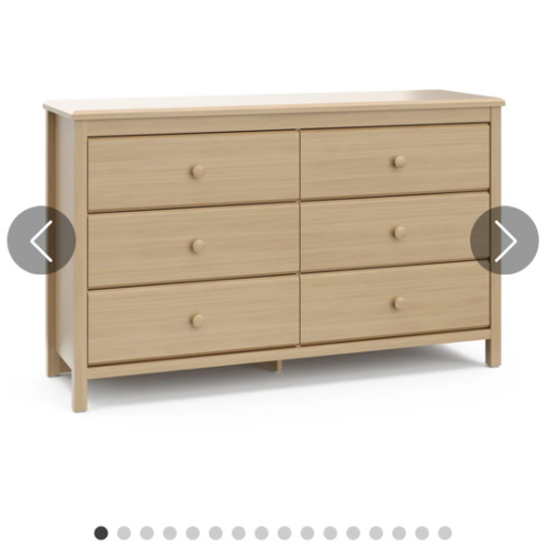 Alpine 6 Drawer Dresser
