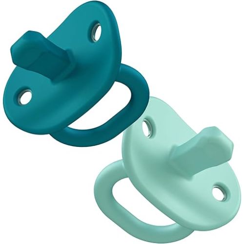 Tomy JEWL Orthodontic Silicone Pacifier - Newborn - Blue (2pk)