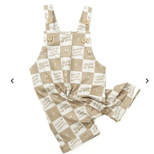 Child of God Checker Overalls – OUR HOUSE ABOVE