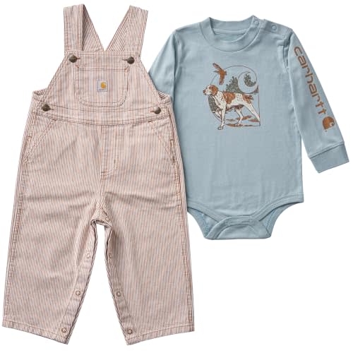 Carhartt Baby Boys' Bodysuit & Overall Set