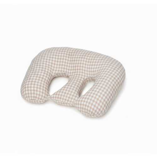 Beige Gingham Twin Z Nursing Pillow Cover Breastfeeding Pillow Cover for Baby Boys and Girls Baby Shower Gift Neutral Baby Pillow