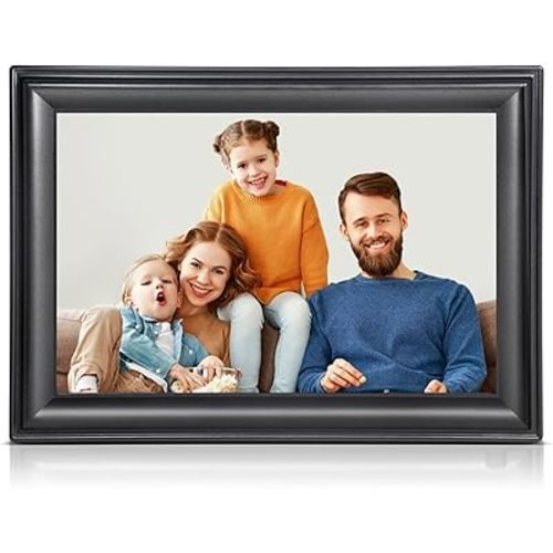10.1 Inch WiFi Digital Picture Frame, 1280x800HD IPS Touch Screen Digital Photo Frame Electronic,16GB Memory, Auto-Rotate, Wall Mountable, Share Photos/Videos Instantly via Uhale App from Anywhere